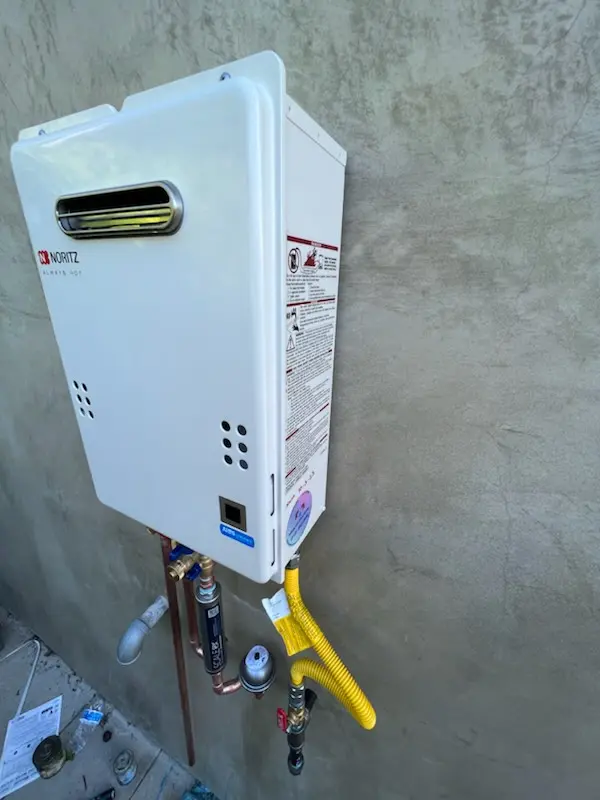 Tankless water heater installation for Capistrano Garden Homes homes